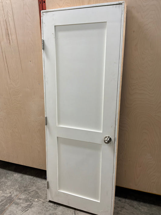Residential Interior 2 Panel Door in Frame