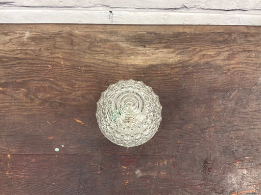 Vintage Clear Glass Light Fixture