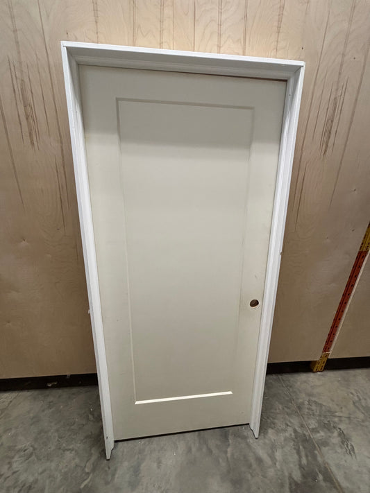 Single Panel Interior Door in Frame