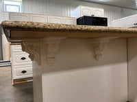 White Kitchen with Granite Countertops