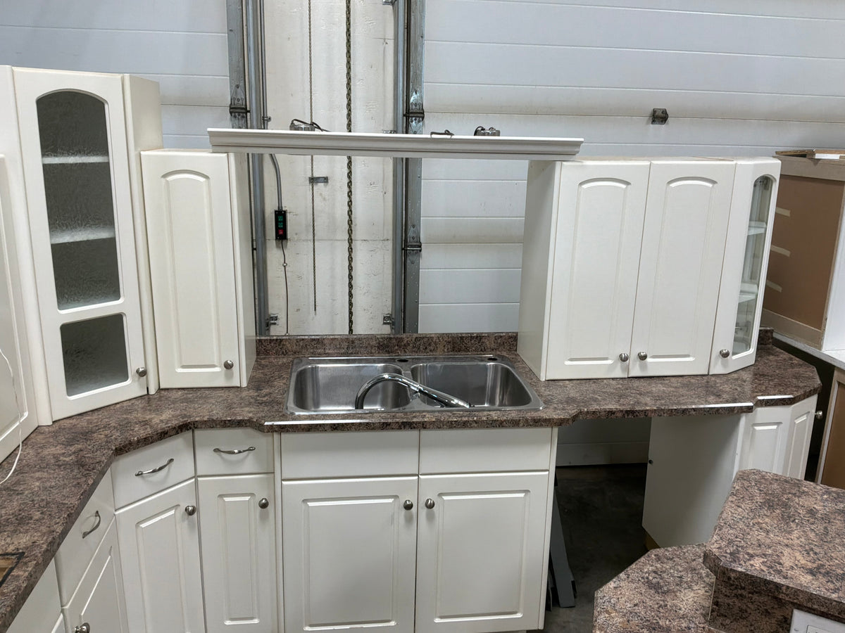 Traditional White Kitchen with Lots of Storage