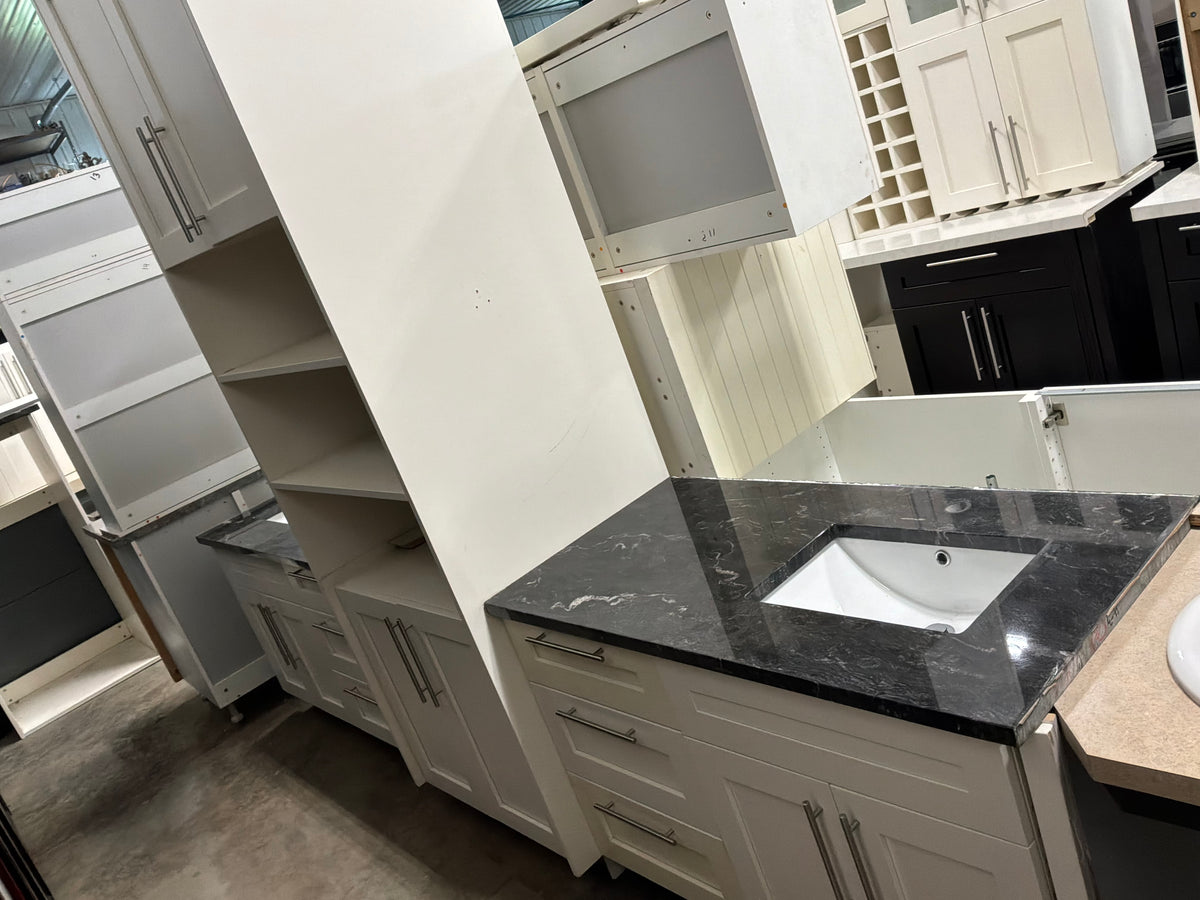 Versatile Large Double Vanity with storage Cabinet