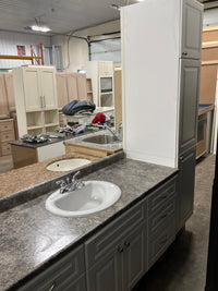 Classic White Bathroom Vanity with storage Cabinet