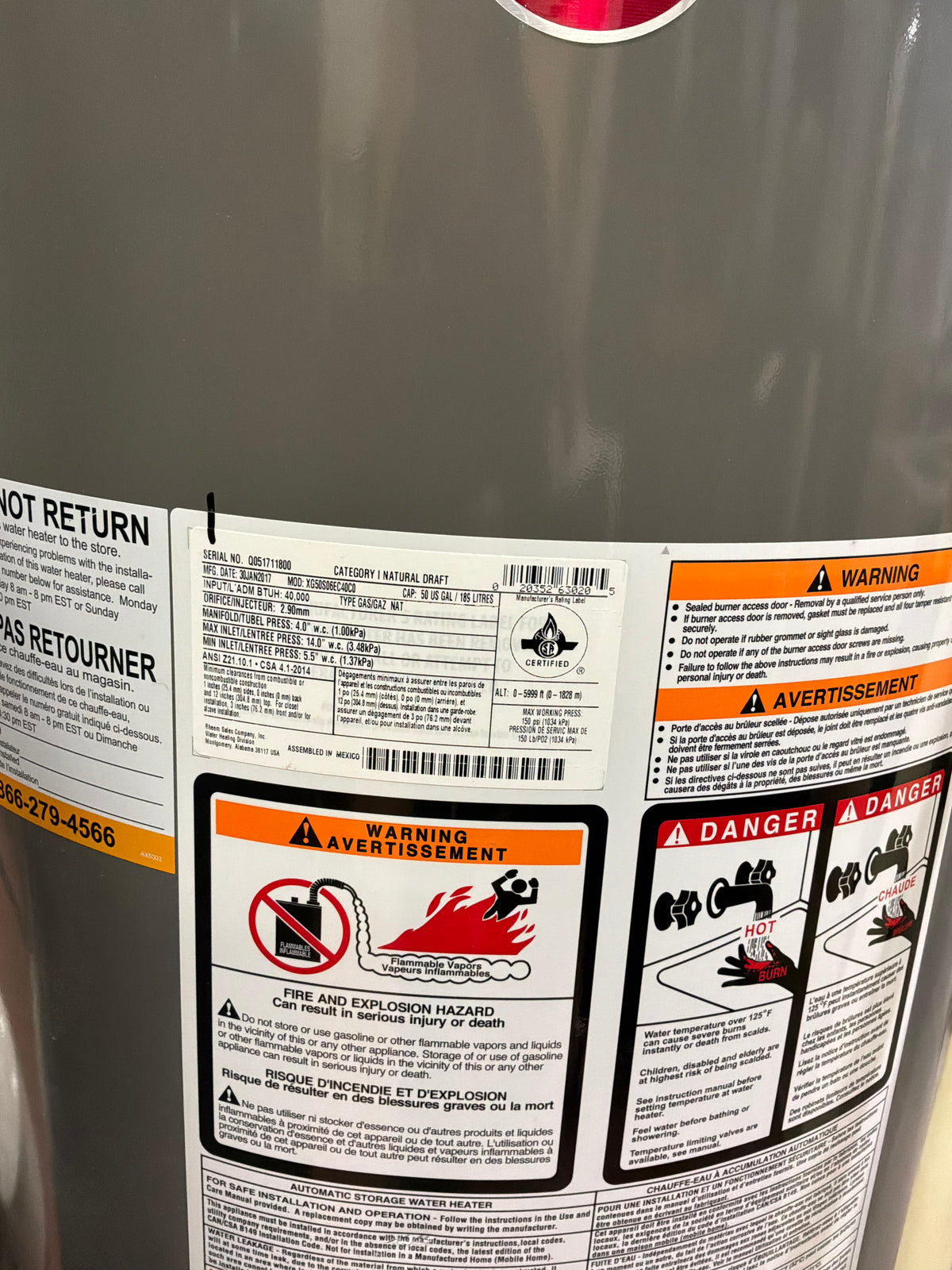 Rheem Water Heater