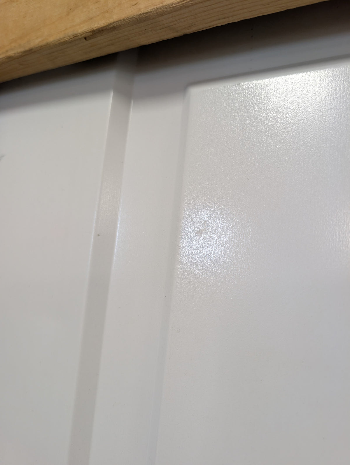 Metal Clad Exterior 4 panel door in frame