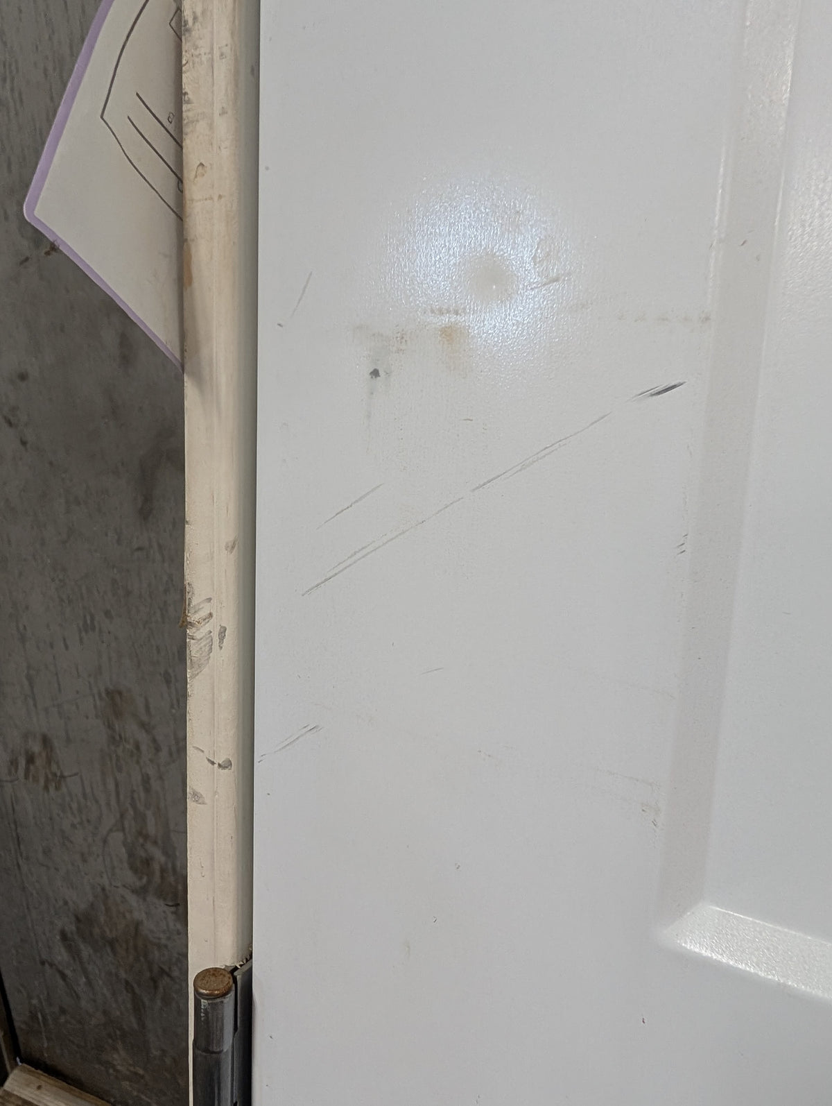 Metal Clad Exterior 4 panel door in frame
