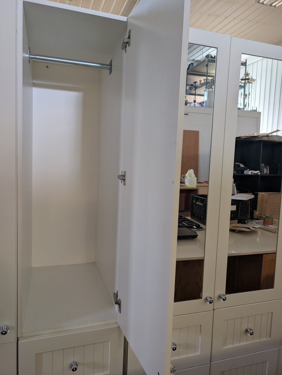 Mirrored Wardrobe with Drawers