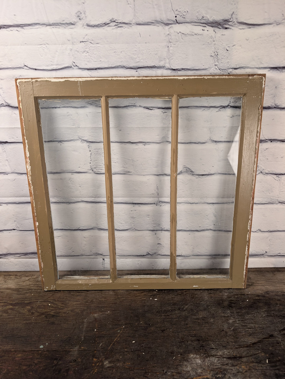 3 Pane Vintage Wood Sash window