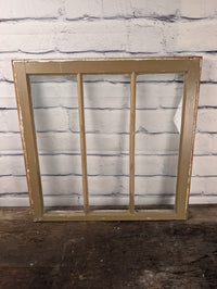 3 Pane Vintage Wood Sash window