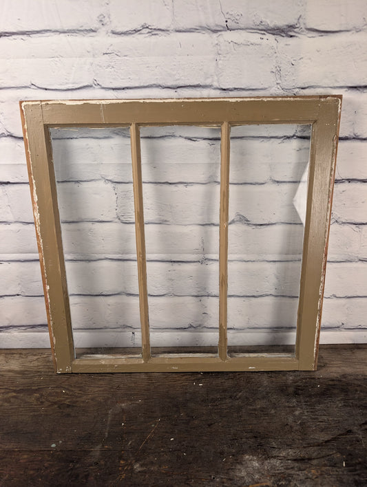 3 Pane Vintage Wood Sash window