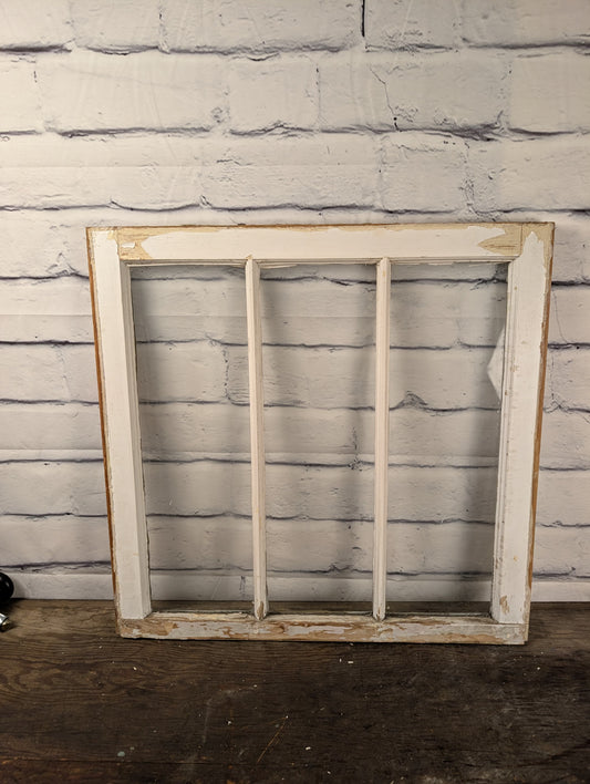 3 Pane Vintage Wood Sash window