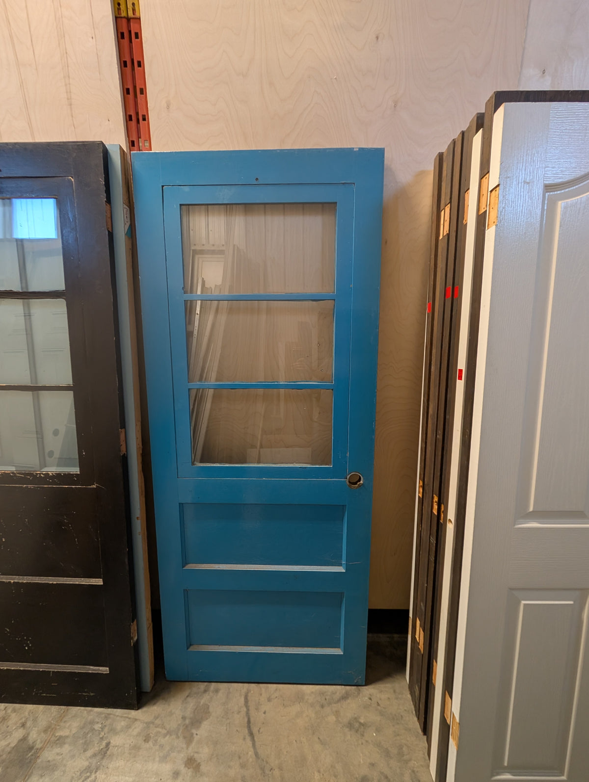 Vintage Wood Door with Glass