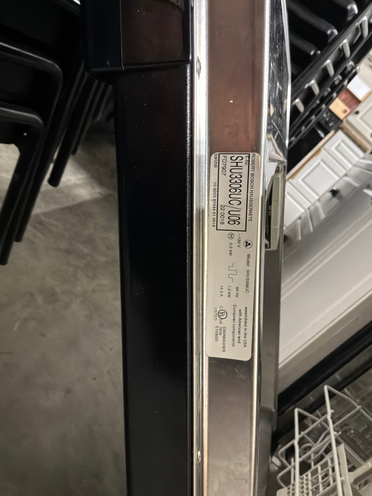 Black Bosch Dishwasher
