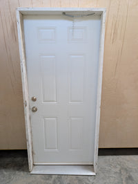 Steel Insulated Exterior Door in Frame