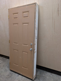 Steel Insulated Exterior Door in Frame