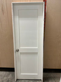 Residential Interior 2 Panel Door in Frame