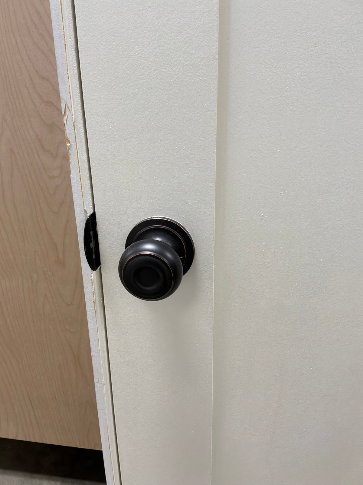 Shaker Style 3 Panel Interior Door in Frame