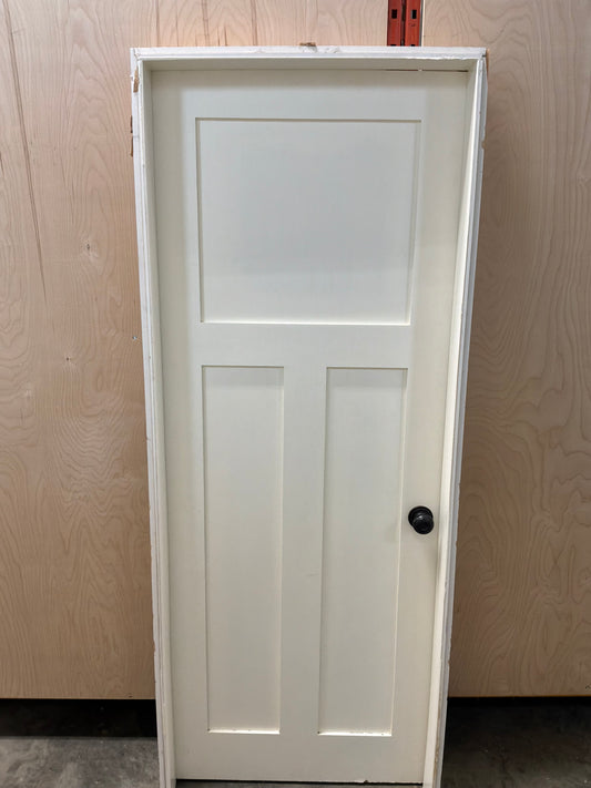 Shaker Style 3 Panel Interior Door in Frame