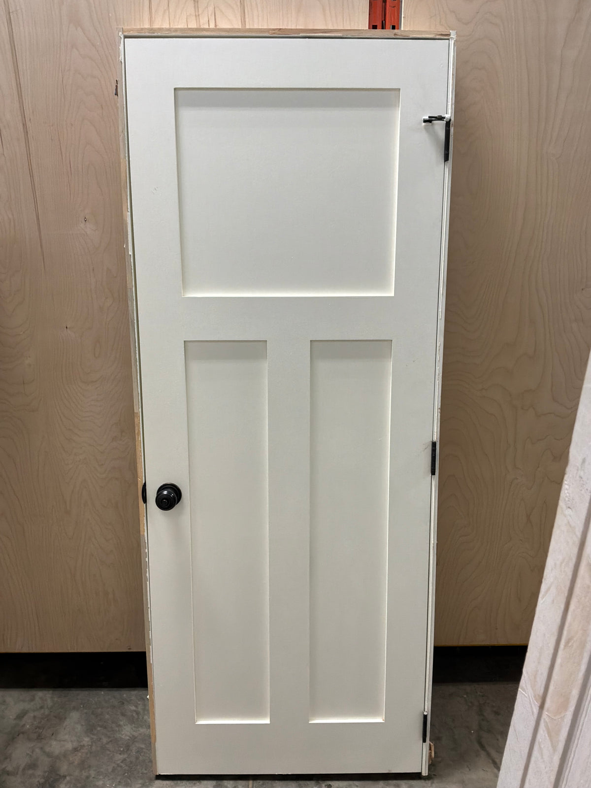 Shaker Style 3 Panel Interior Door in Frame