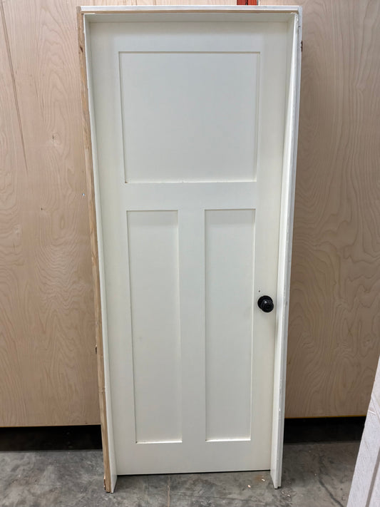 Shaker Style 3 Panel Interior Door in Frame