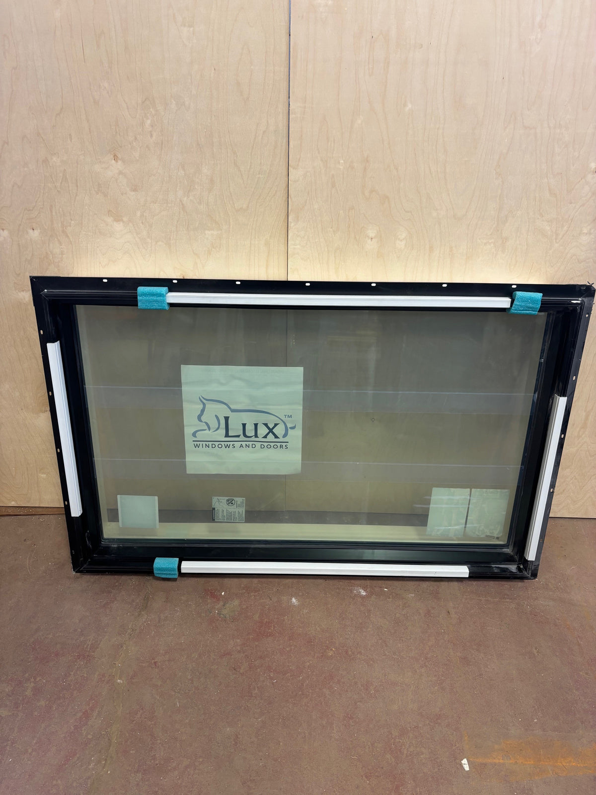 Black Fixed Triple Pane Window