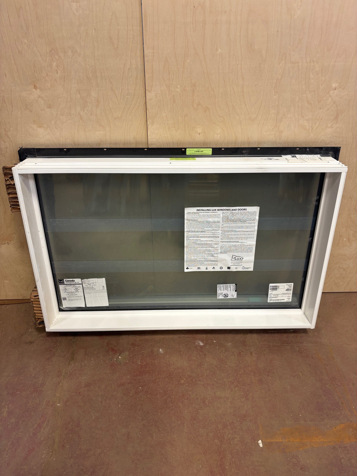 Black Fixed Triple Pane Window