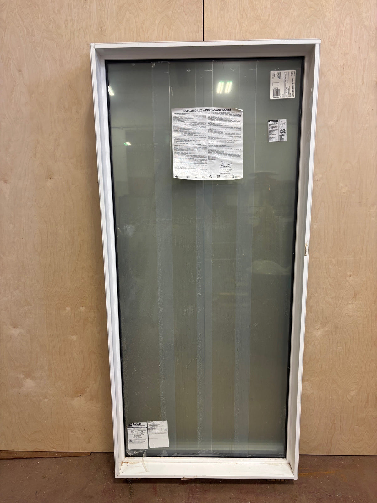 New Non-opening Black Triple Pane Window