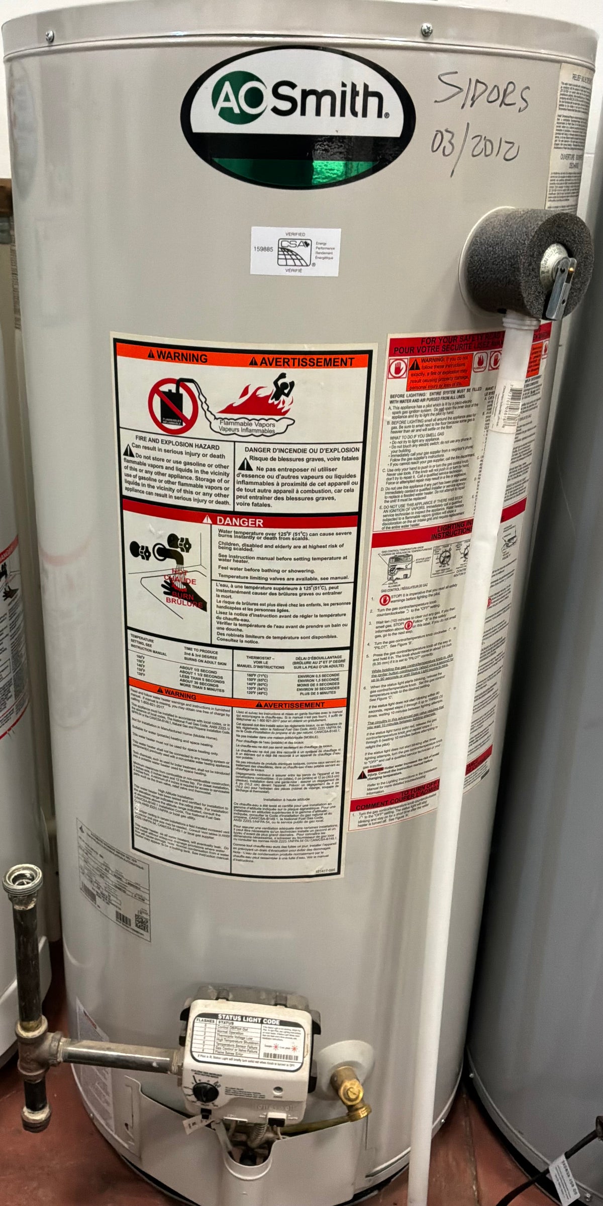 AO Smith Hot Water Heater