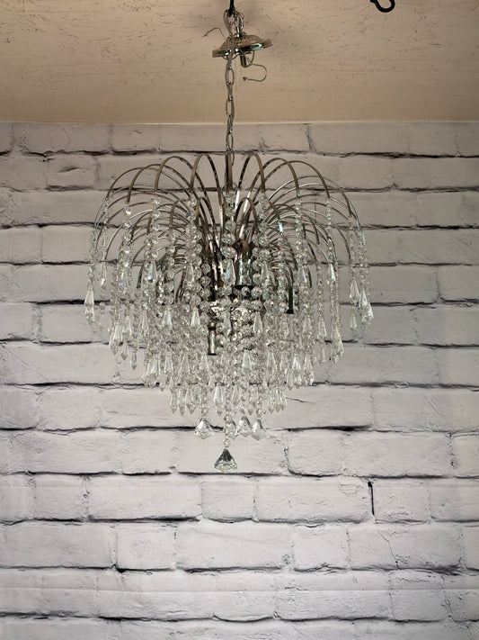6 Bulb Crystal Chandelier