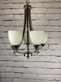 Modern Brushed Silver Chandelier