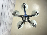 Modern Brushed Silver Chandelier