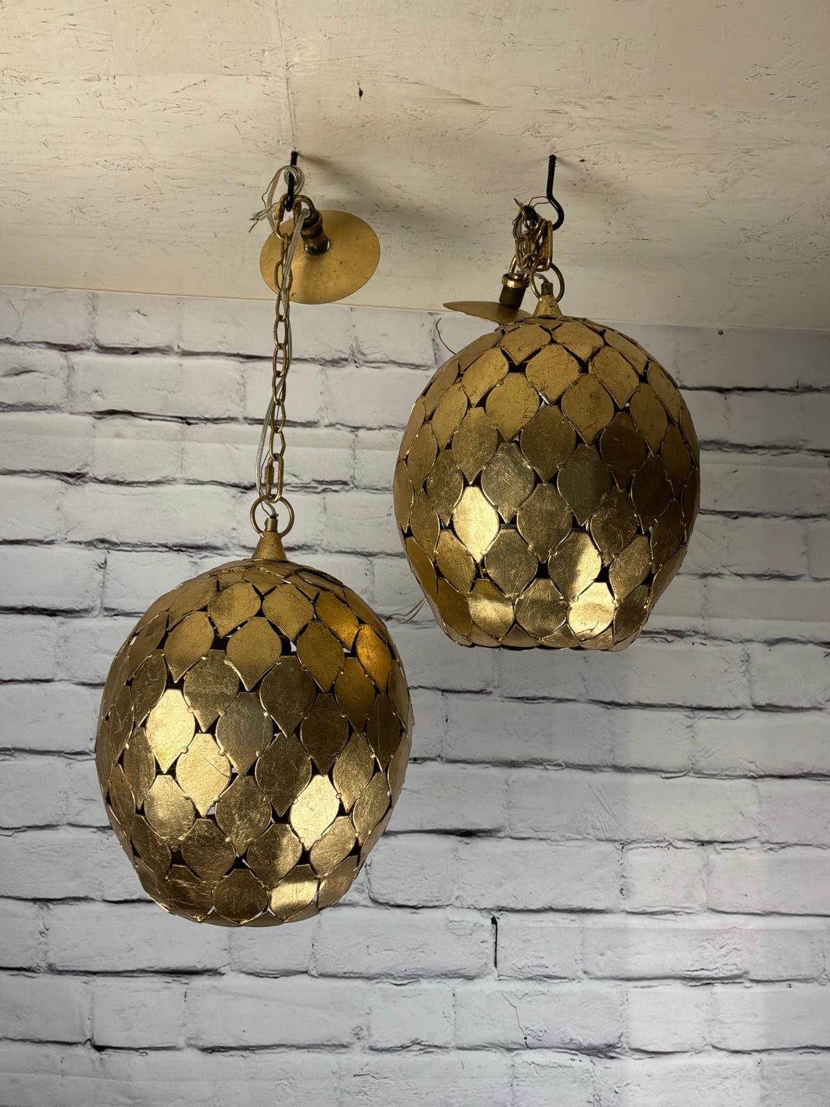 Large Unique Gold Pendant Lights