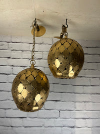 Large Unique Gold Pendant Lights