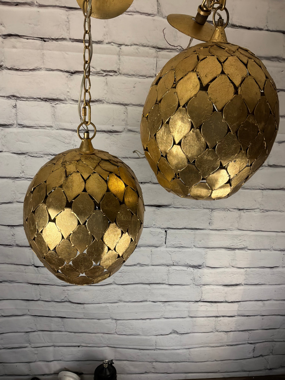Large Unique Gold Pendant Lights