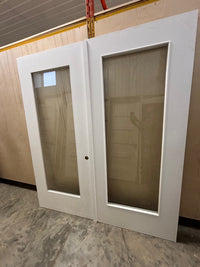 8’ Glass Double Door Set