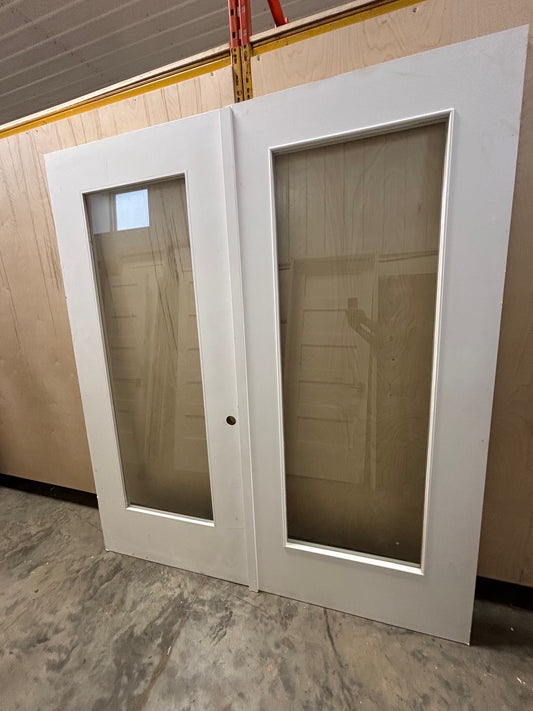 8’ Glass Double Door Set