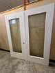 8’ Glass Double Door Set