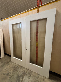 8’ Glass Double Door Set