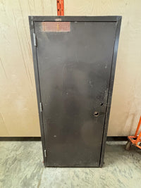 Brown Commercial Steel Door in Welded Frame