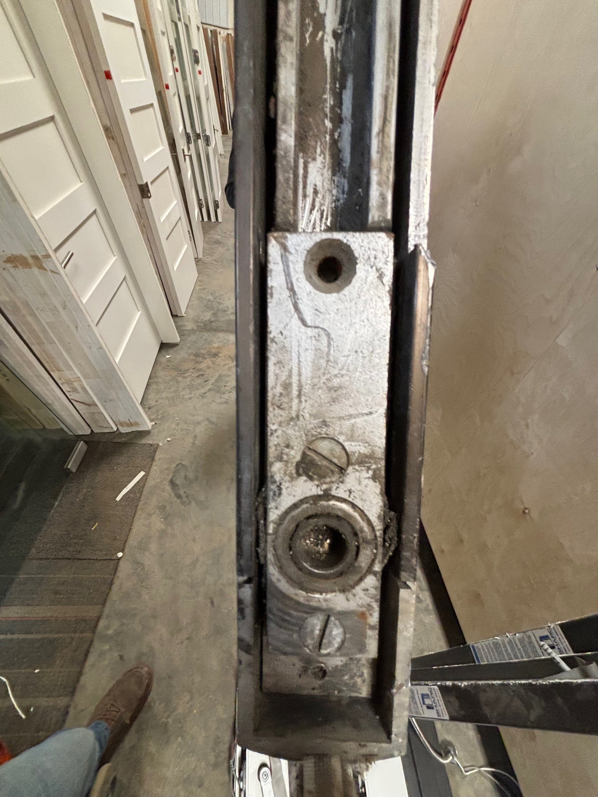 Brown Single Storefront Door