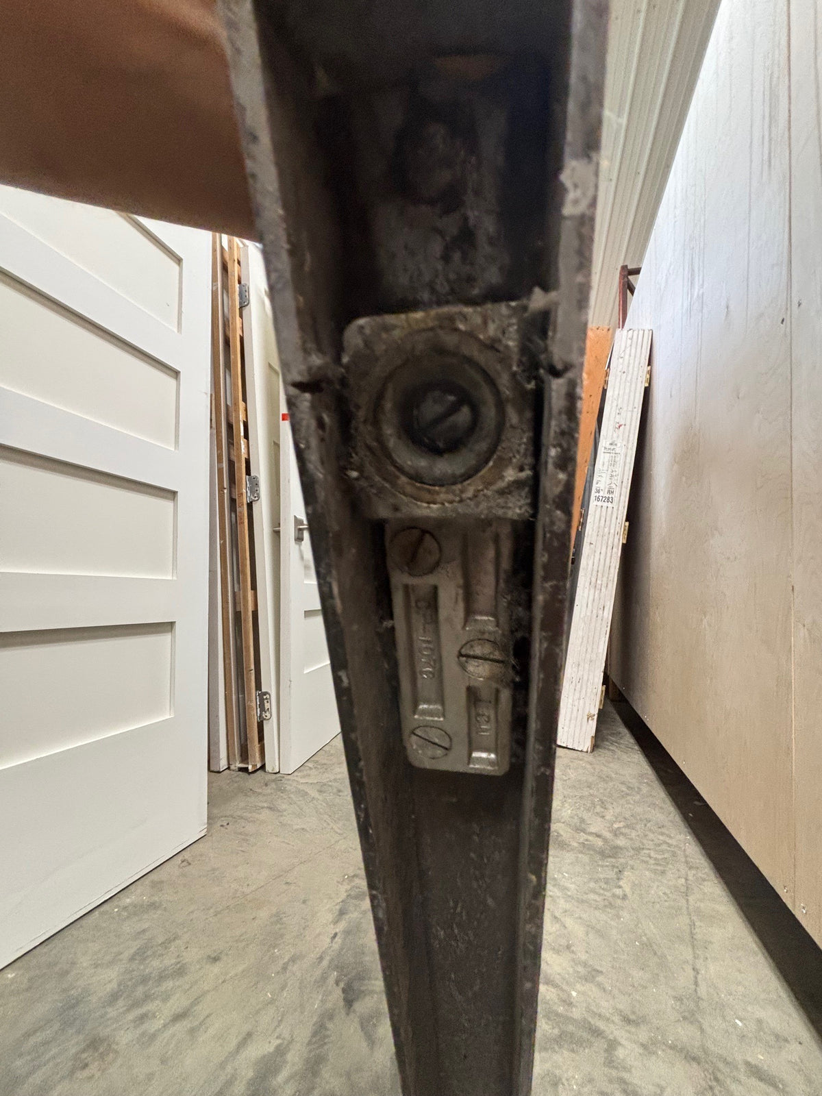 Brown Single Storefront Door