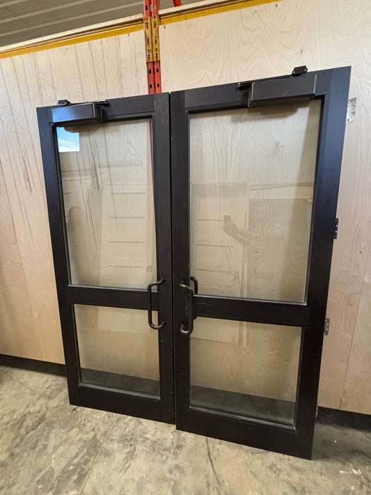 Brown Double Storefront Doors