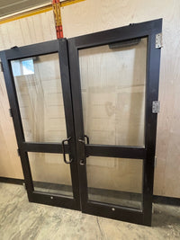 Brown Double Storefront Doors