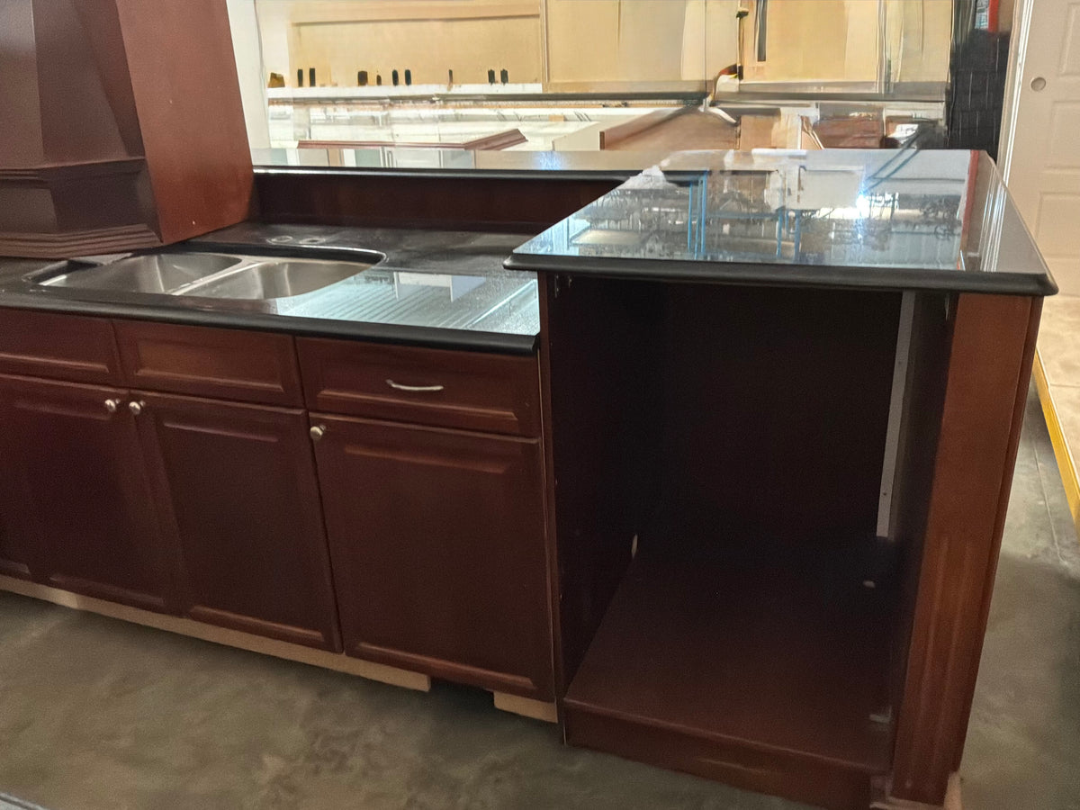 Beautiful Dark Maple Kitchen