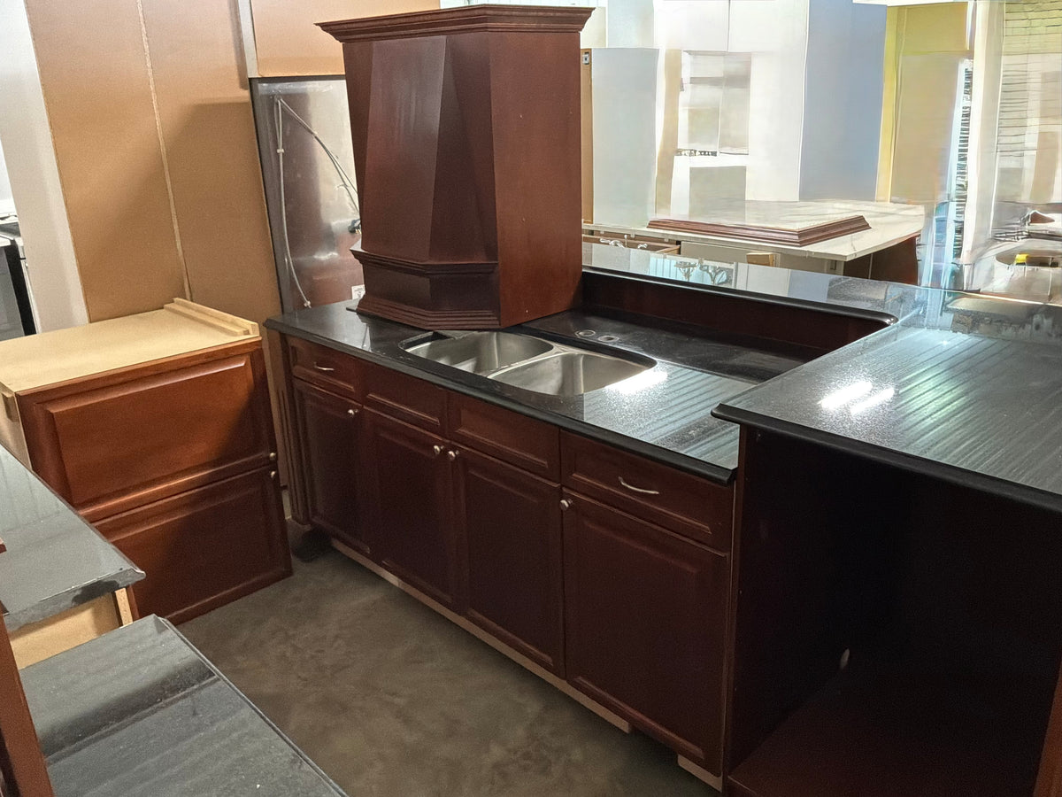 Beautiful Dark Maple Kitchen