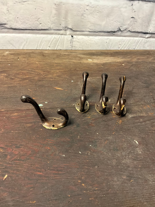 Solid Brass Coat Hooks