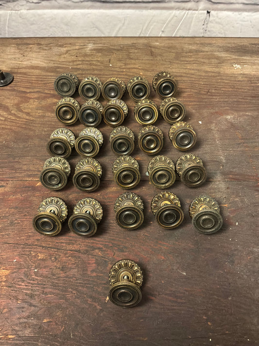 Vintage Amerock Cabinet Pulls with Backplate