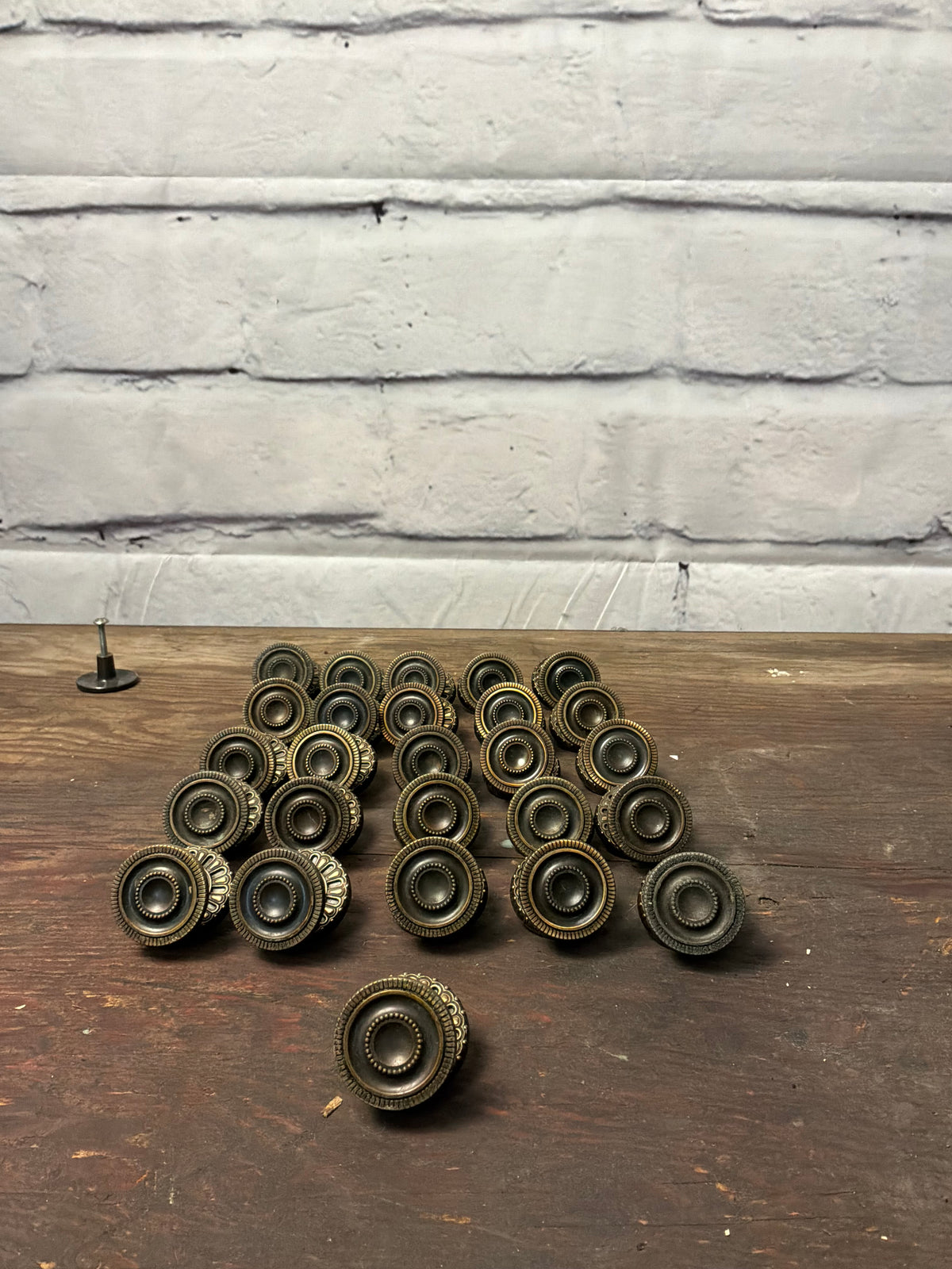 Vintage Amerock Cabinet Pulls with Backplate