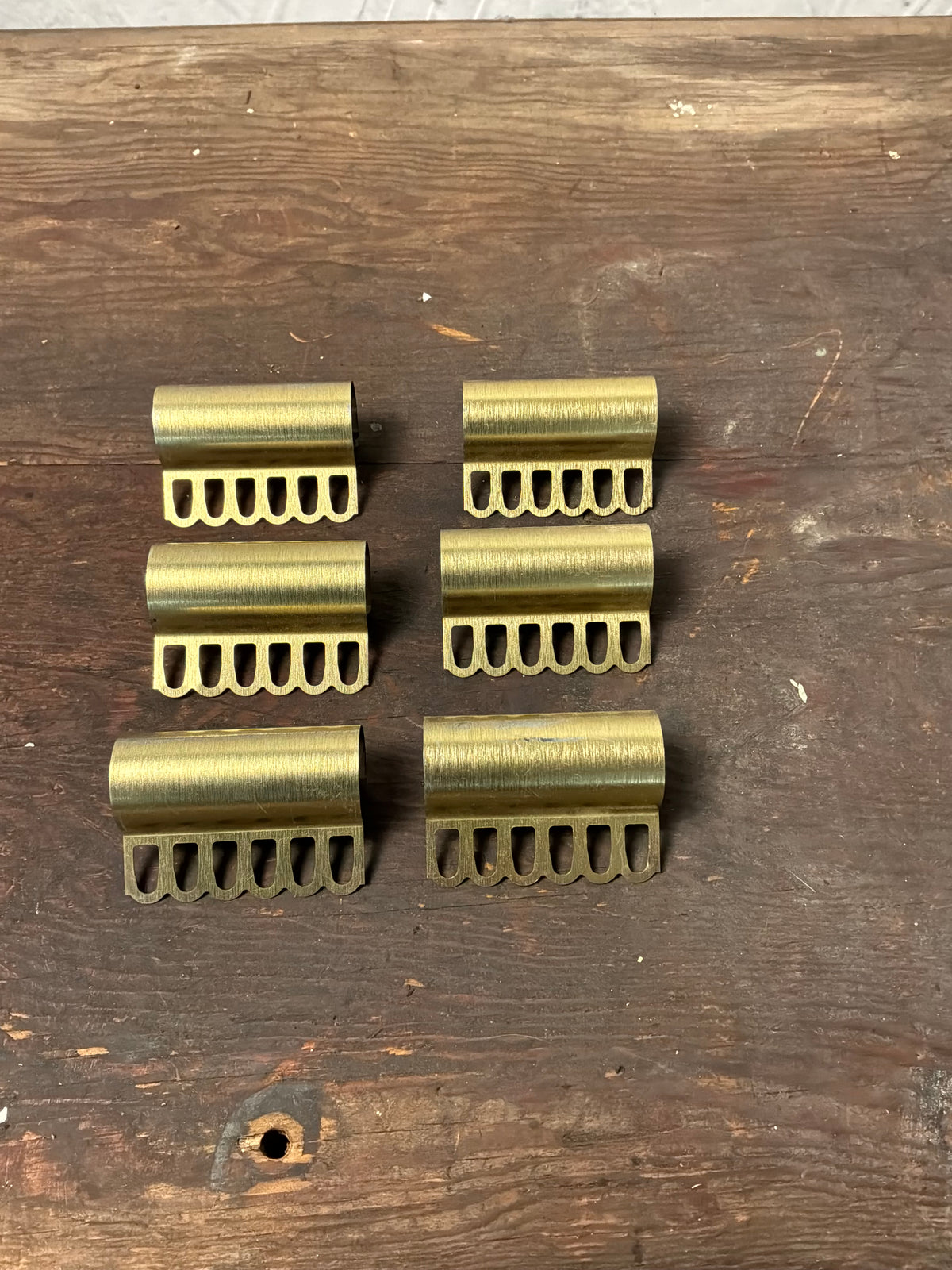 Beautiful Vintage Brass Hanger Stops