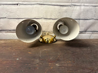 Vintage Gold Double wall Mounted Light with Switch